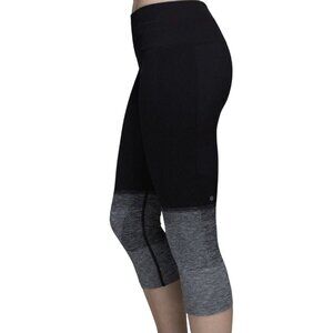 Lululemon Seamless Street Cropped legging  Black Gray - Size 2